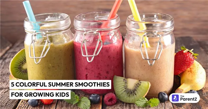 5 Colorful Summer Smoothies for Growing Kids