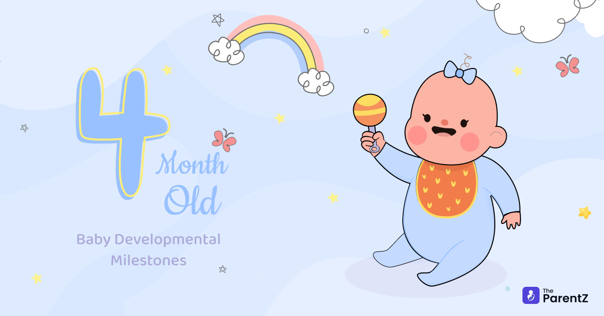 4 Month Old Baby Development and Milestones